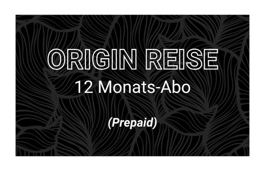 Origin Reise 12 Monats-Abo