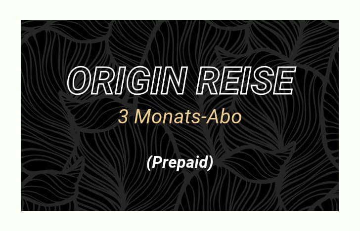 Origin Reise 3 Monats-Abo